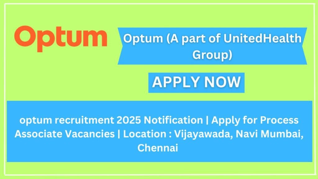 optum recruitment 2025 Notification